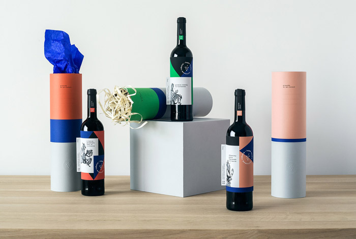 Wine bottle packaging design