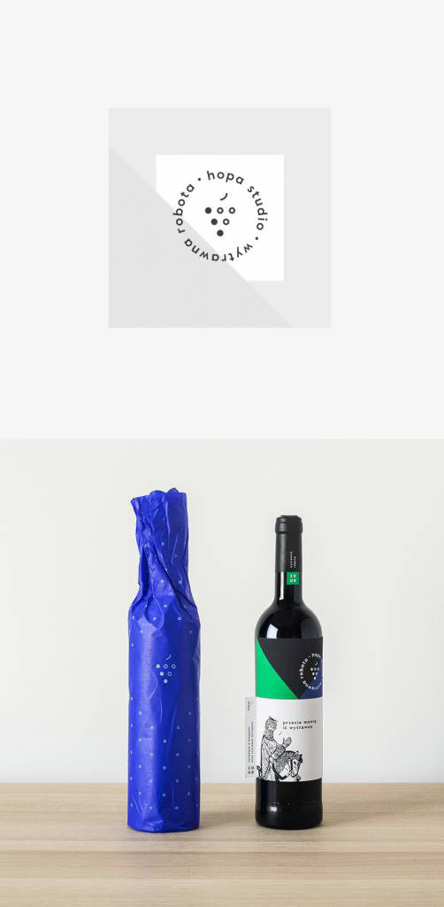 Wine bottle wrapping design