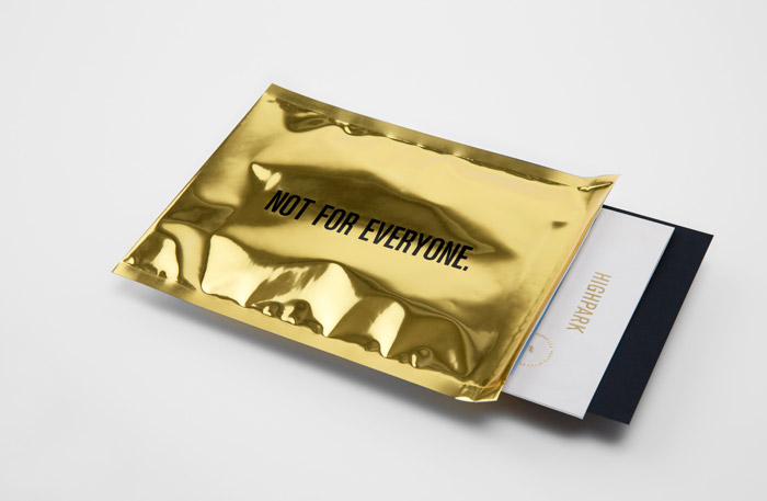 Highpark golden envelope by Face